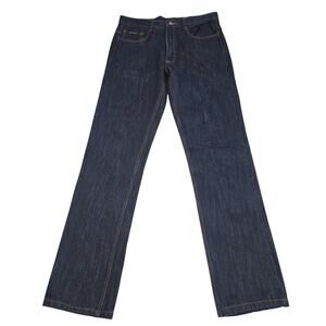 Black Stallion Jeans Mens 32x36 Blue Relaxed Fit Straight FR Denim Workwear